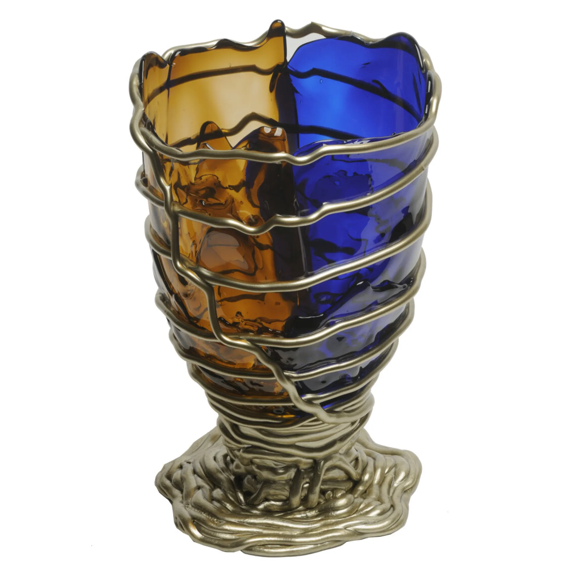 pompitu_ii_vase_extra_col_0-1.webp Pompitu II Vase Extra Colour - Blue, Clear Brown And Bronze