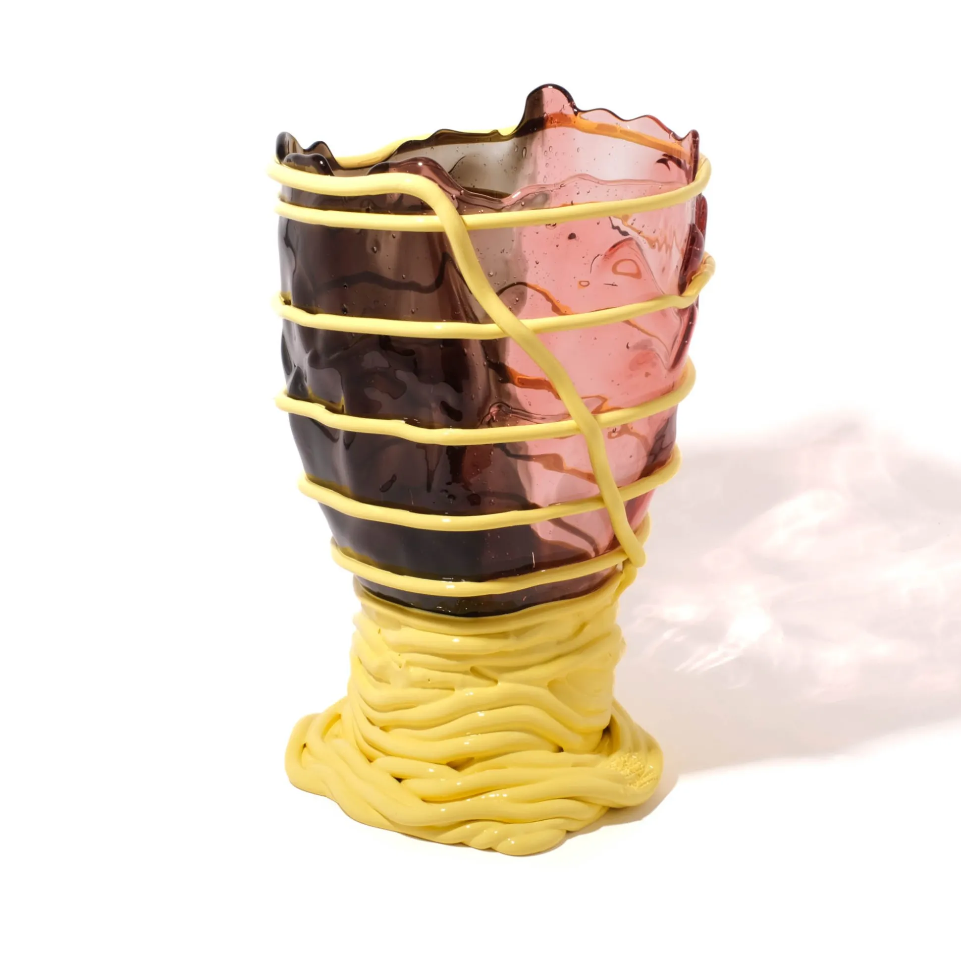 pompitu_ii_vase_extra_col_6.webp Pompitu II Vase Extra Colour - Clear Fumè, Antique Pink, Pastel Yellow