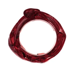 Ribbon Bracelet - Clear Fuchsia 2