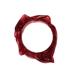 Ribbon Bracelet - Clear Fuchsia 3