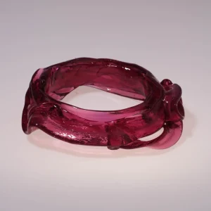 Ribbon Bracelet - Clear Fuchsia