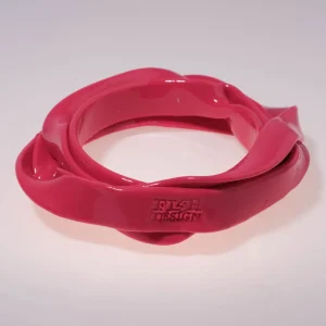 Ribbon Bracelet - Matt Fuchsia 2