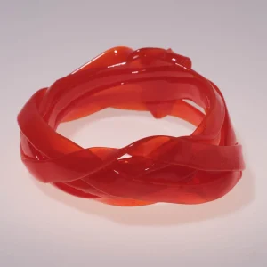 Ribbon Bracelet - Matt Opaline Orange 2