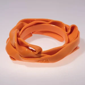 Ribbon Bracelet - Matt Orange