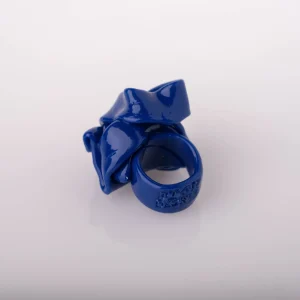 Ribbon Ring 3 - Matt Blue