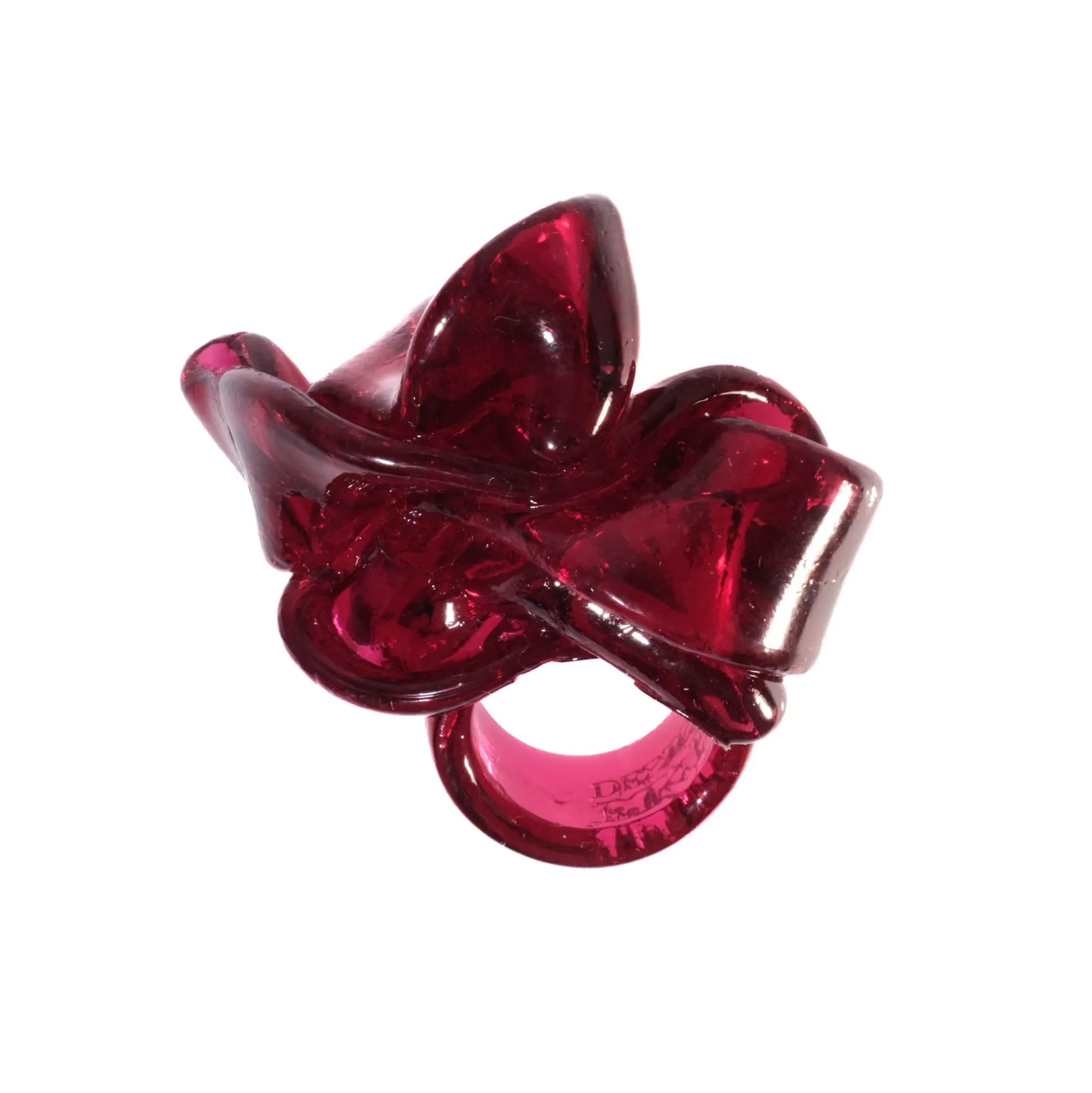 ribbon_ring__clear_fuchsi_1-2.webp Ribbon Ring - Clear Fuchsia 3