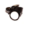 Ribbon Ring - Clear Grey Fume'