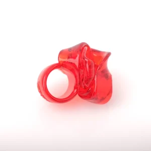 Ribbon Ring - Clear Orange 2