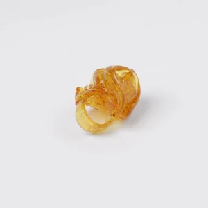 Ribbon Ring - Clear Yellow
