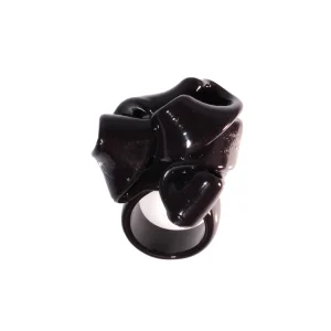 Ribbon Ring - Dark Aubergine 2
