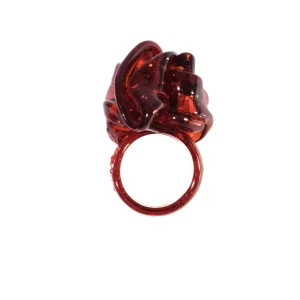 Ribbon Ring - Dark Ruby