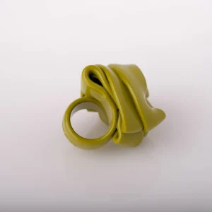 Ribbon Ring - Matt Dust Green 2