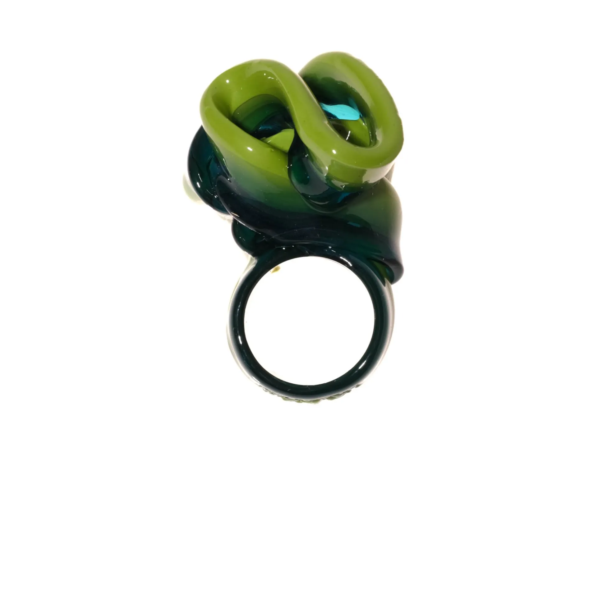 ribbon_ring__matt_green_a_0.webp Ribbon Ring - Matt Green And Clear Blue