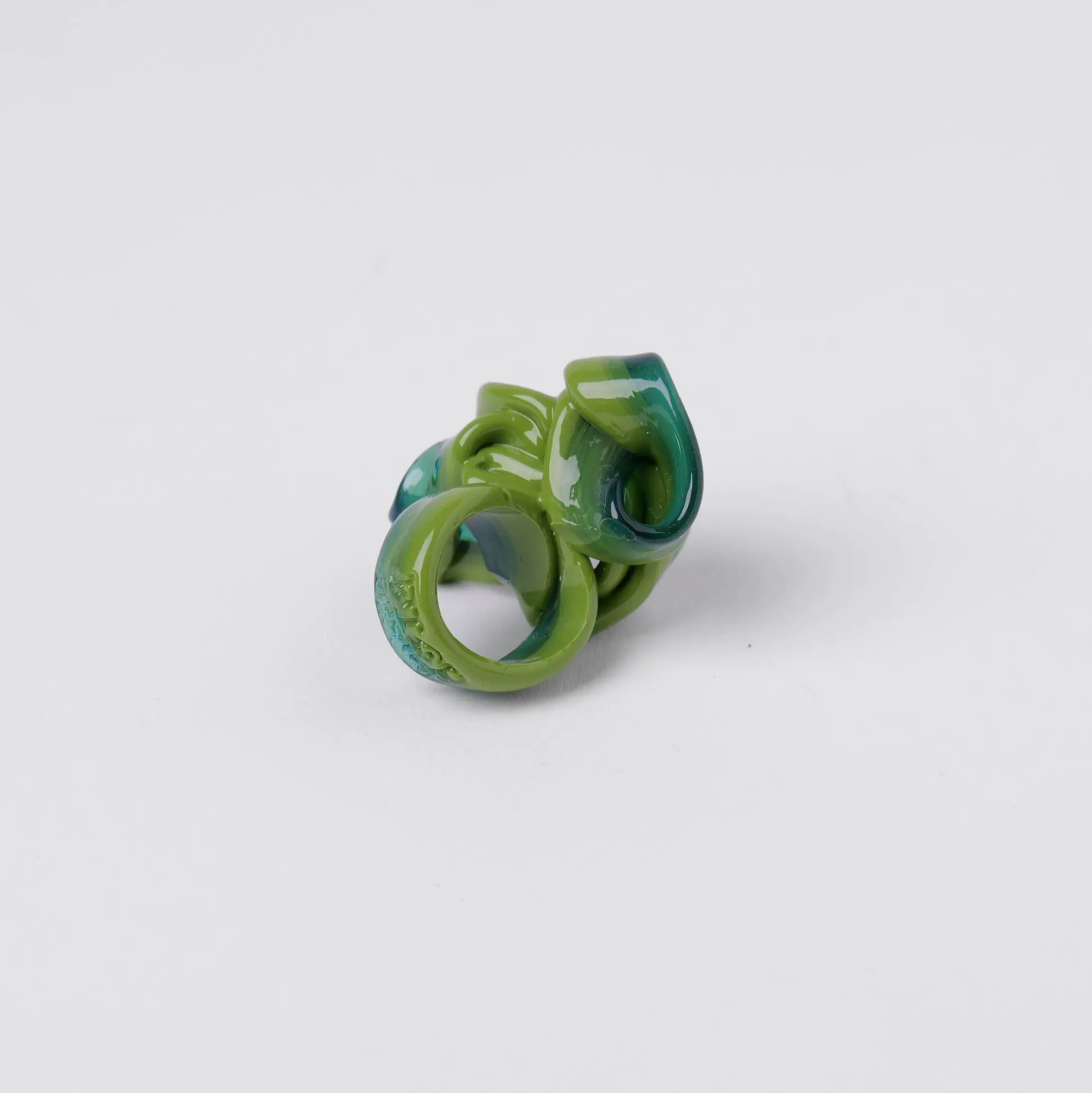 ribbon_ring__matt_green_a_2-1.webp Ribbon Ring - Matt Green And Clear Emerald