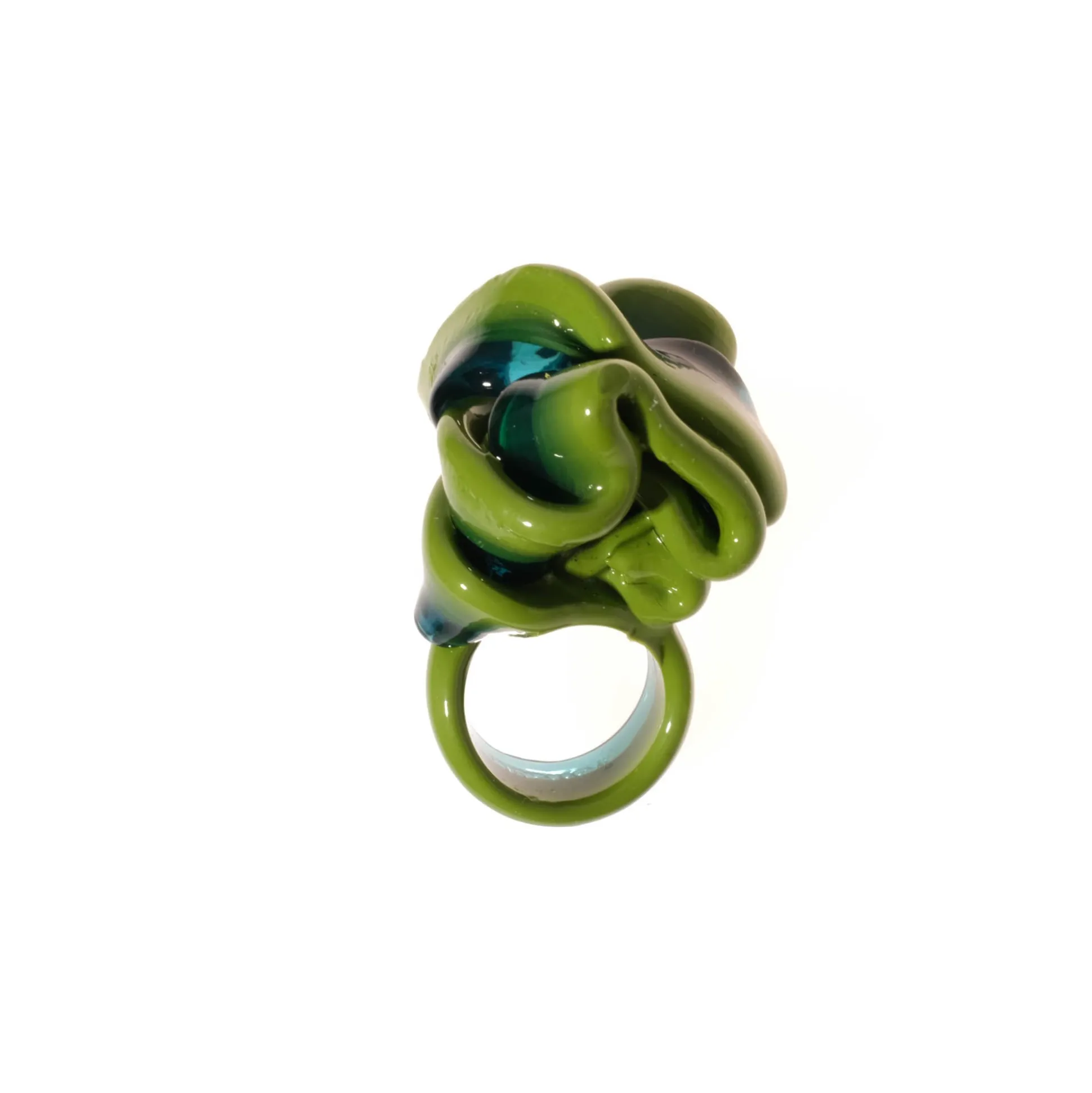 ribbon_ring__matt_green_a_2.webp Ribbon Ring - Matt Green And Clear Blue