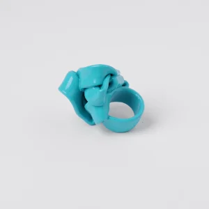 Ribbon Ring - Matt Turquoise 2