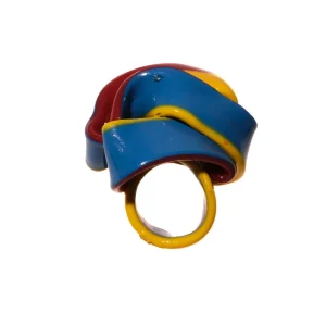Ribbon Ring Extra Colour - Matt Blue, Red And Yellow 2