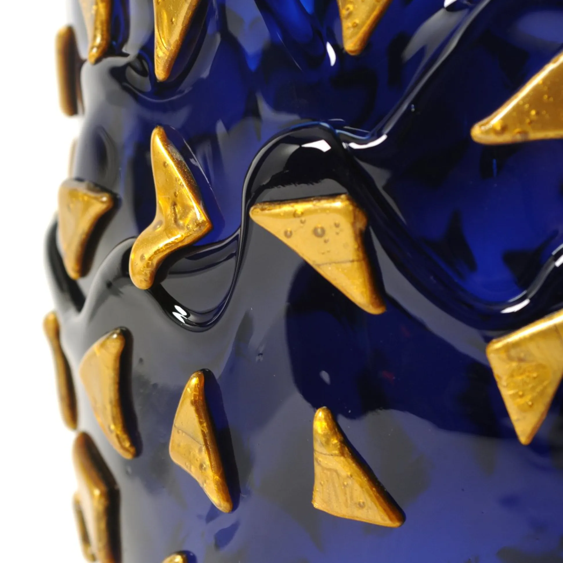 rock_vase__clear_blue_and_4.webp Rock Vase - Clear Blue And Gold