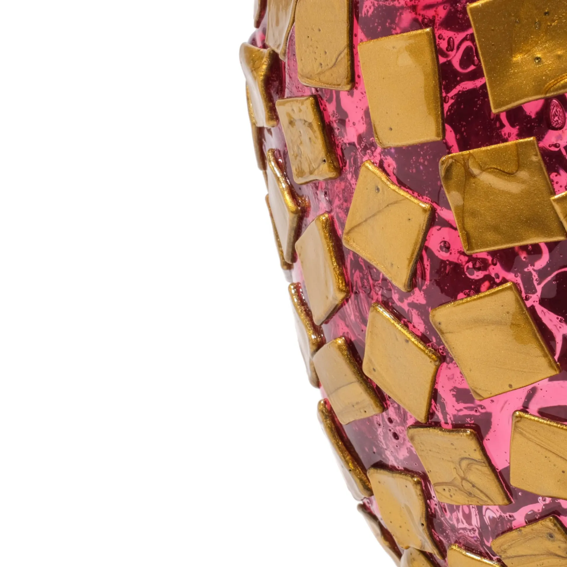 rock_vase__clear_light_fu_7.webp Rock Vase - Clear Light Fuchsia And Gold