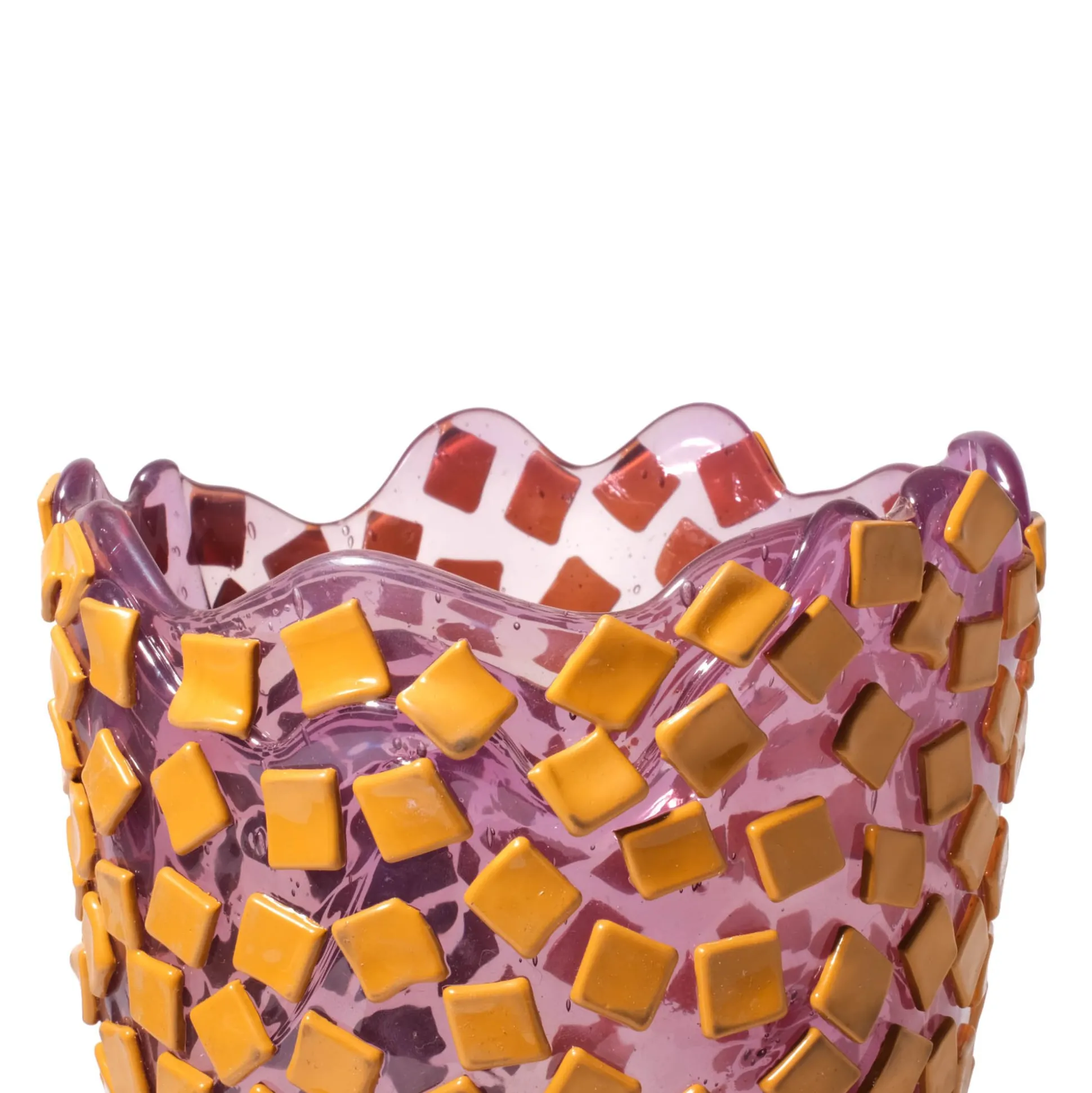 rock_vase__clear_lilac_an_5.webp Rock Vase - Clear Lilac And Matt Ochre