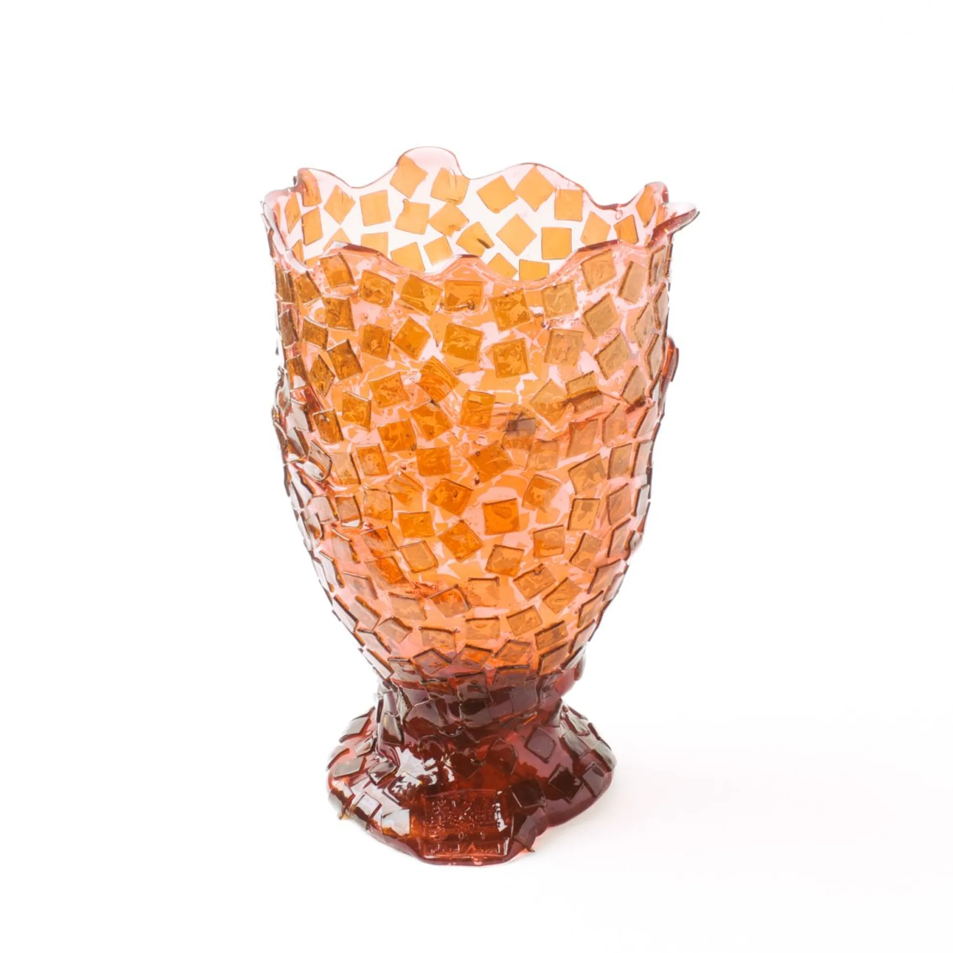 rock_vase__clear_pink_and_5.webp Rock Vase - Clear Pink And Clear Brown