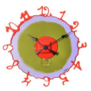 Round The Clock - Clear Lilac, Clear Bottle Green And Matt Orange
