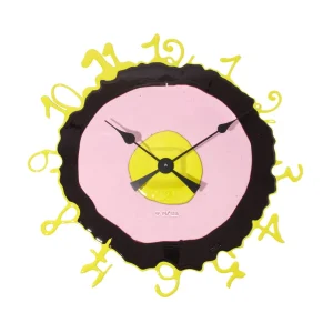 Round The Clock - Fluo Yellow, Clear Antique Pink, Aubergine