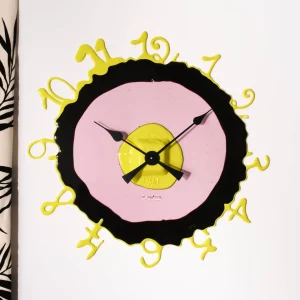 Round The Clock - Fluo Yellow, Clear Antique Pink, Aubergine