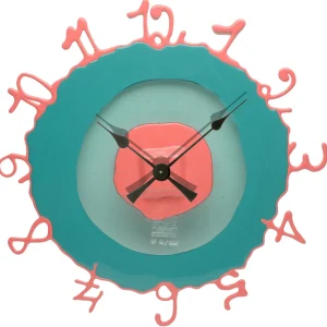 Round The Clock - Matt Ocean, Clear Aqua And Matt Dark Salmon