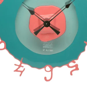 Round The Clock - Matt Ocean, Clear Aqua And Matt Dark Salmon