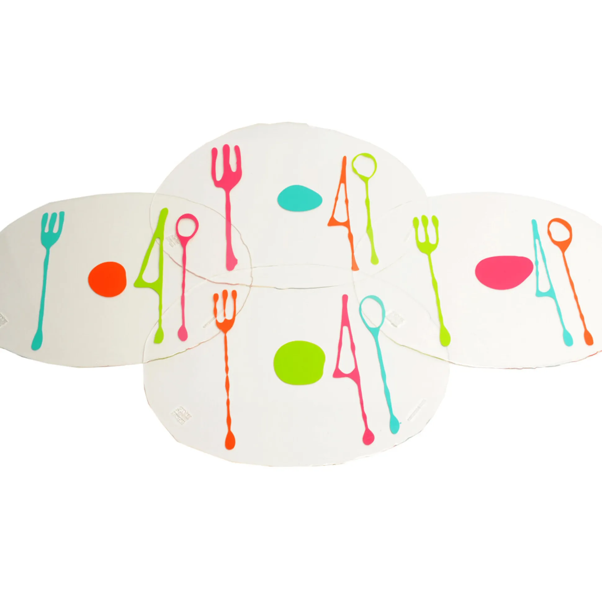 set_of__tablemates_placem_0.webp Set of 4 Table-Mates, Placemats - Clear, Matt Lime, Fuchsia, Turquoise, Orange