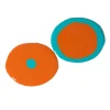 Set of 2 Table-Mates Small - Matt Pumpkin And Matt Turquoise
