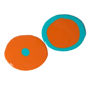 Set of 2 Table-Mates Small - Matt Pumpkin And Matt Turquoise