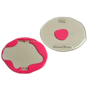 Set of 2 Table-Mates Small - Clear Fumè, Matt Fuchsia