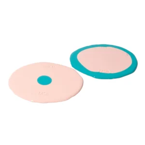 Set of 2 Table-Mates Small - Matt Salmon And Matt Turquoise