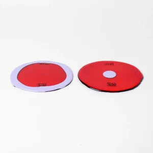 Set of 2 Table-Mates Small - Clear Dark Ruby, Matt Lilac