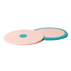 Set of 2 Table-Mates Small - Matt Salmon And Matt Turquoise