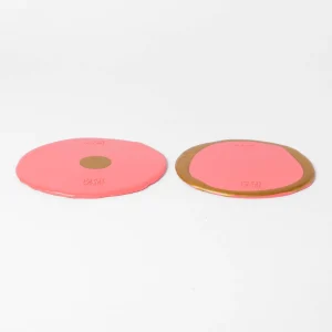 Set of 2 Table-Mates Small - Matt Dark Salmon, Gold