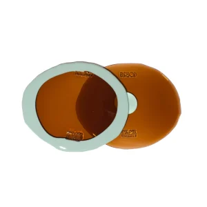 Set of 2 Table-Mates Small - Clear Brown, Aqua
