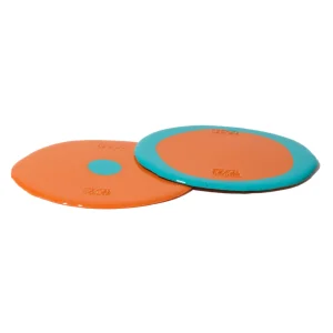 Set of 2 Table-Mates Small - Matt Pumpkin And Matt Turquoise