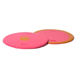 Set of 2 Table-Mates Small - Matt Fuchsia And Matt Ochre