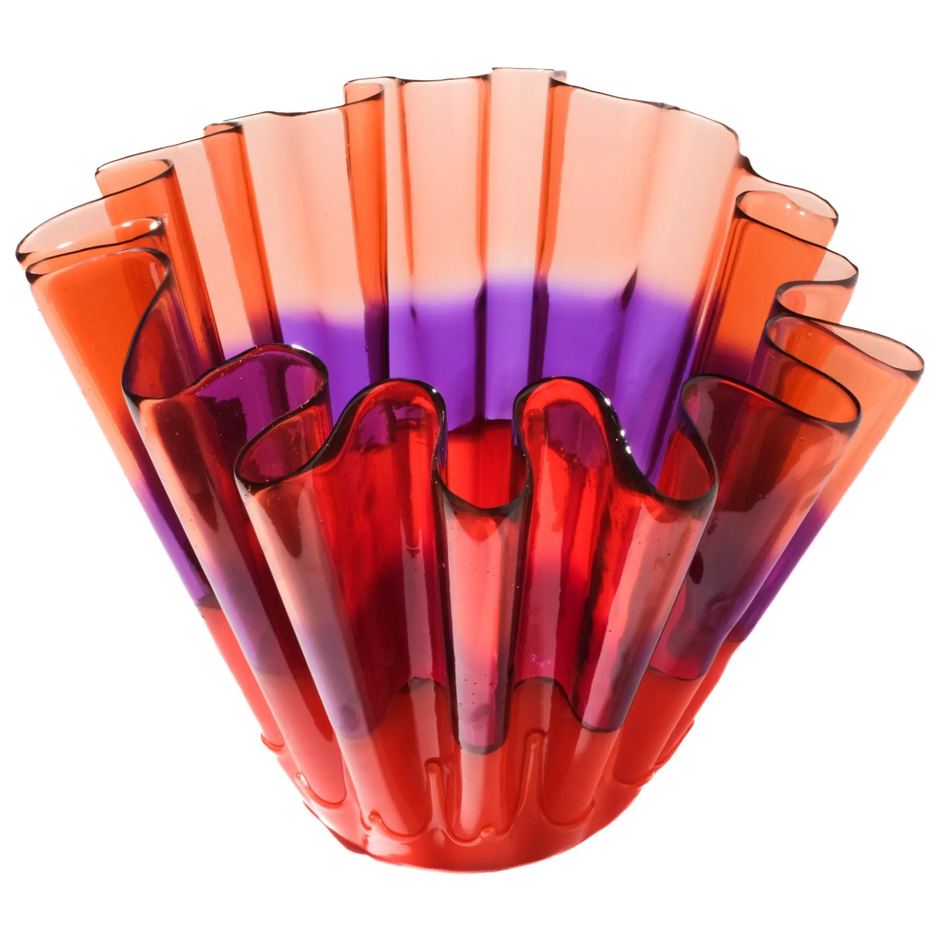 sfumati_vase__clear_pink__0.webp Sfumati Vase - Clear Pink, Lilac, Matt Orange
