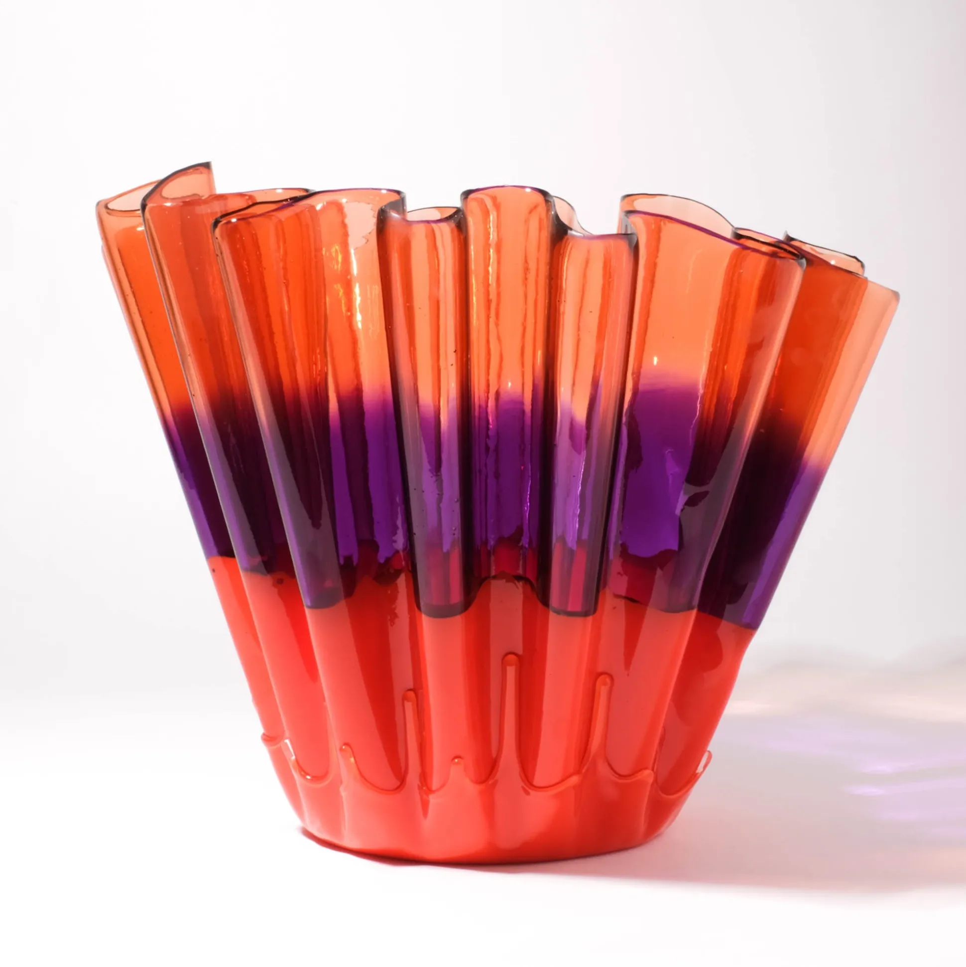 sfumati_vase__clear_pink__1.webp Sfumati Vase - Clear Pink, Lilac, Matt Orange