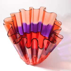 Sfumati Vase - Clear Pink, Lilac, Matt Orange