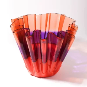 Sfumati Vase - Clear Pink, Lilac, Matt Orange