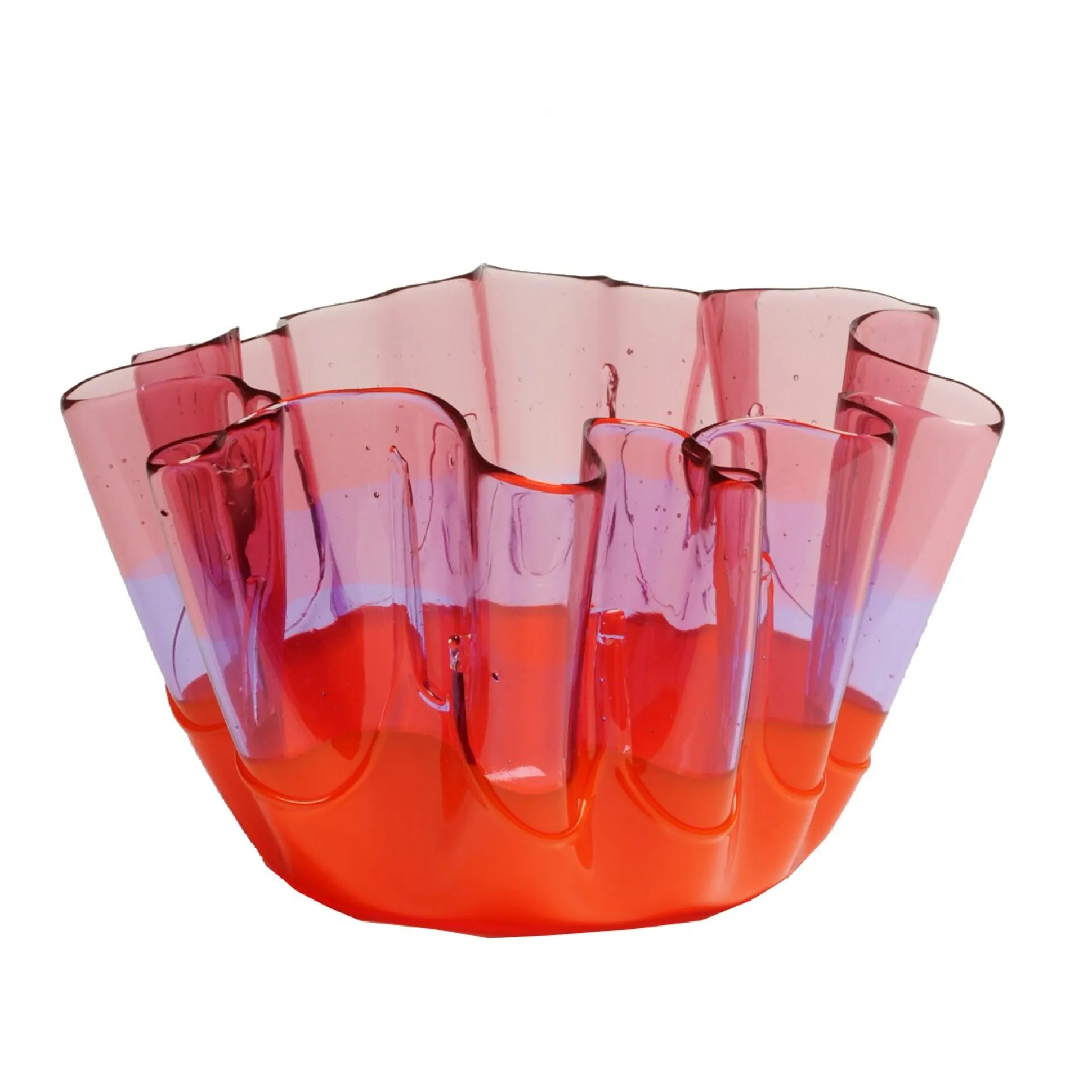 sfumati_vase__clear_pink__9.webp Sfumati Vase - Clear Pink, Lilac, Matt Orange