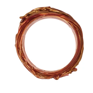 Spaghetti Bracelet - Gold And Clear Fuchsia