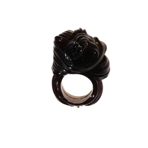 Spaghetti Ring 2 - Clear Grey Fume'