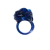 Spaghetti Ring - Clear Blue