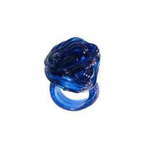 Spaghetti Ring - Clear Blue